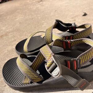 Chaco Black and Yellow Sandals